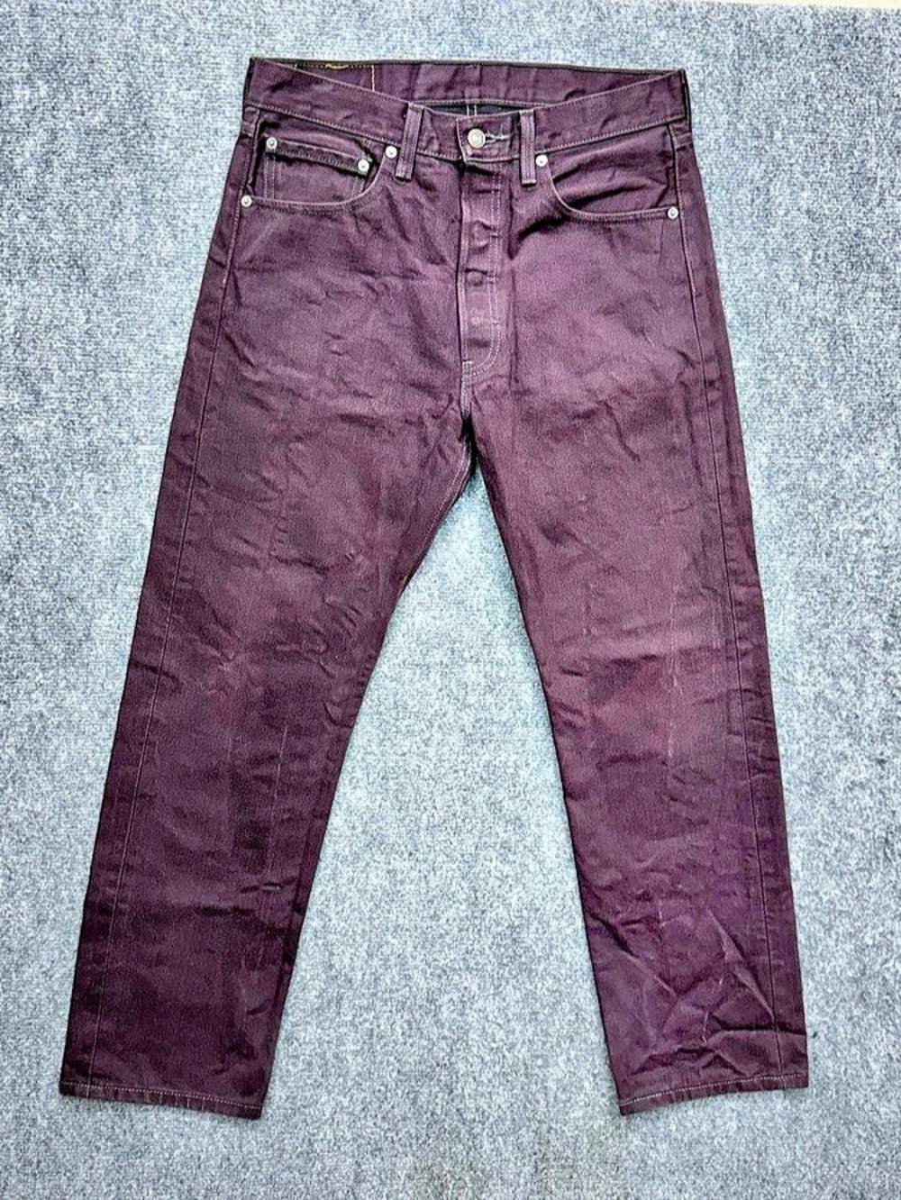 Levi's 501 Buttonfly straight leg jeans purple men's size 32 32x30
